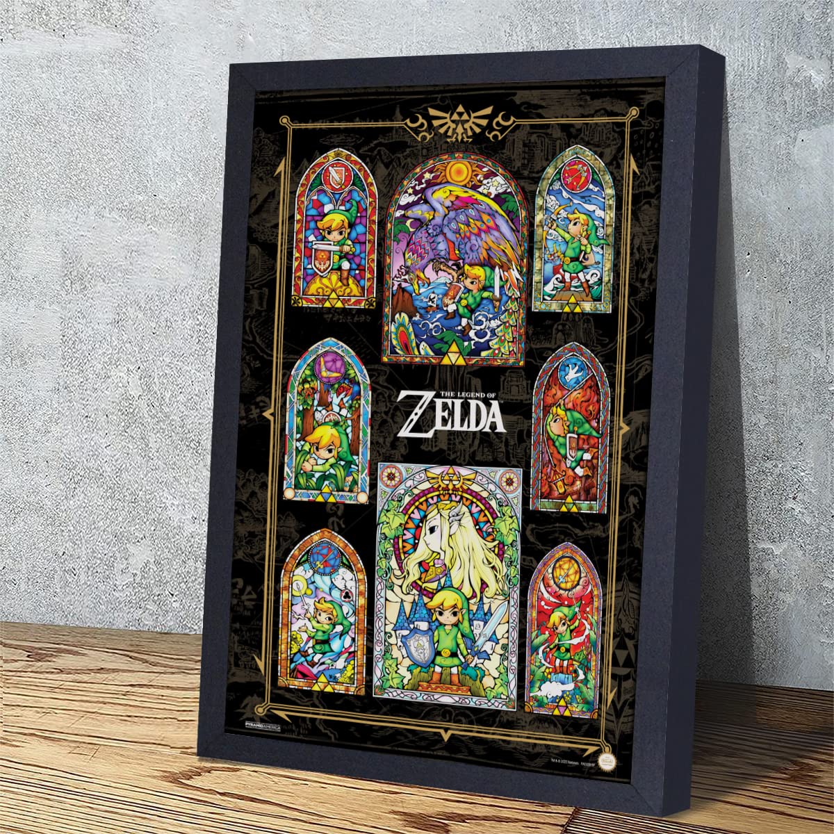 Amazon.co.jp: Pyramid America ゼルダ ステンドグラスコラージュ
