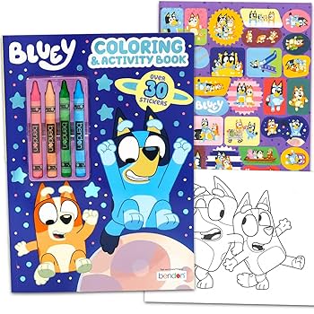 Amazon.com: Bluey Ultimate Coloring and Activity Book Set