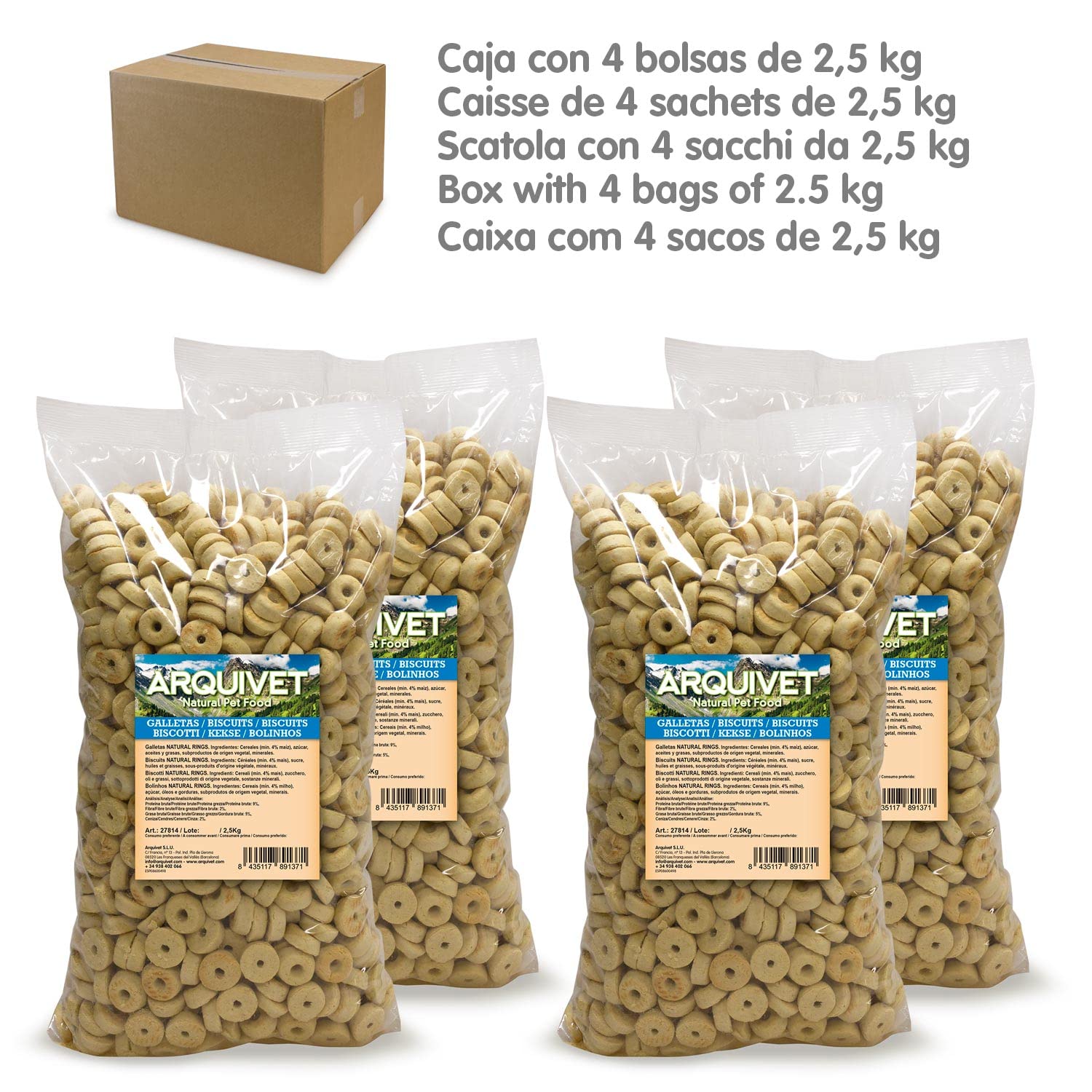 Arquivet Snack Espiral Masticable de Pato Natural para Perros