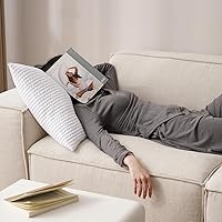 Vista 9 de PHF Fundas de almohada ultra suaves con tejido de gofre, tamaño King, sin inserto, paquete de 2 fundas de almohada de 20" x 36", fundas de almohada