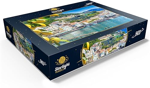 Miniatura 3 de Vista panorámica de la hermosa Amalfi en colinas que conducen a la costa, Campania, Italia - Rompecabezas premium de 500 piezas para adultos