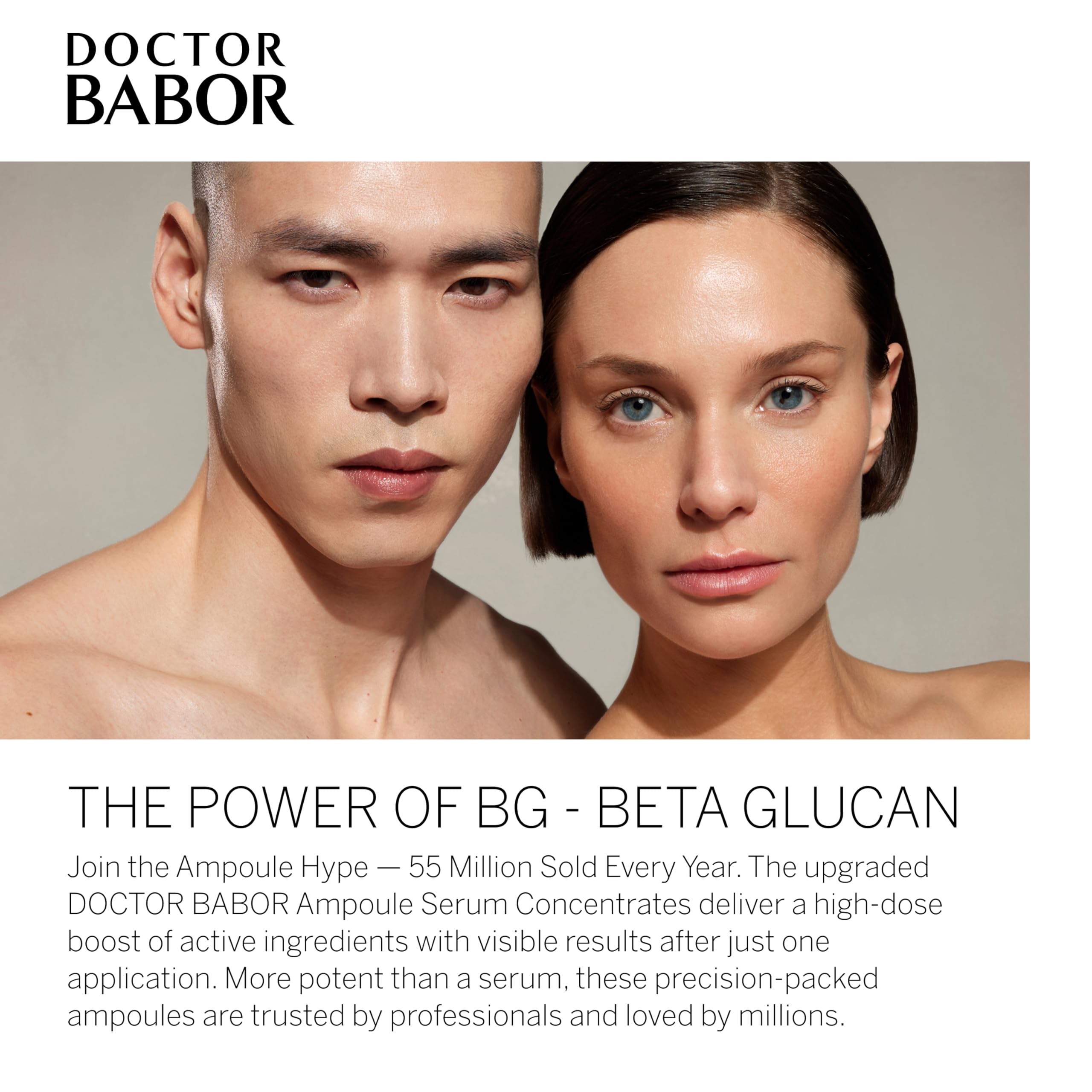 Doctor BABOR Instant Soothing Ampoule Serum Concentration | Ampoules for the Face | Immediate Soothing & Anti-Redness | For Sensitive and Stressed Skin | Beta Glucan | Vegan | 7 x 2 ml