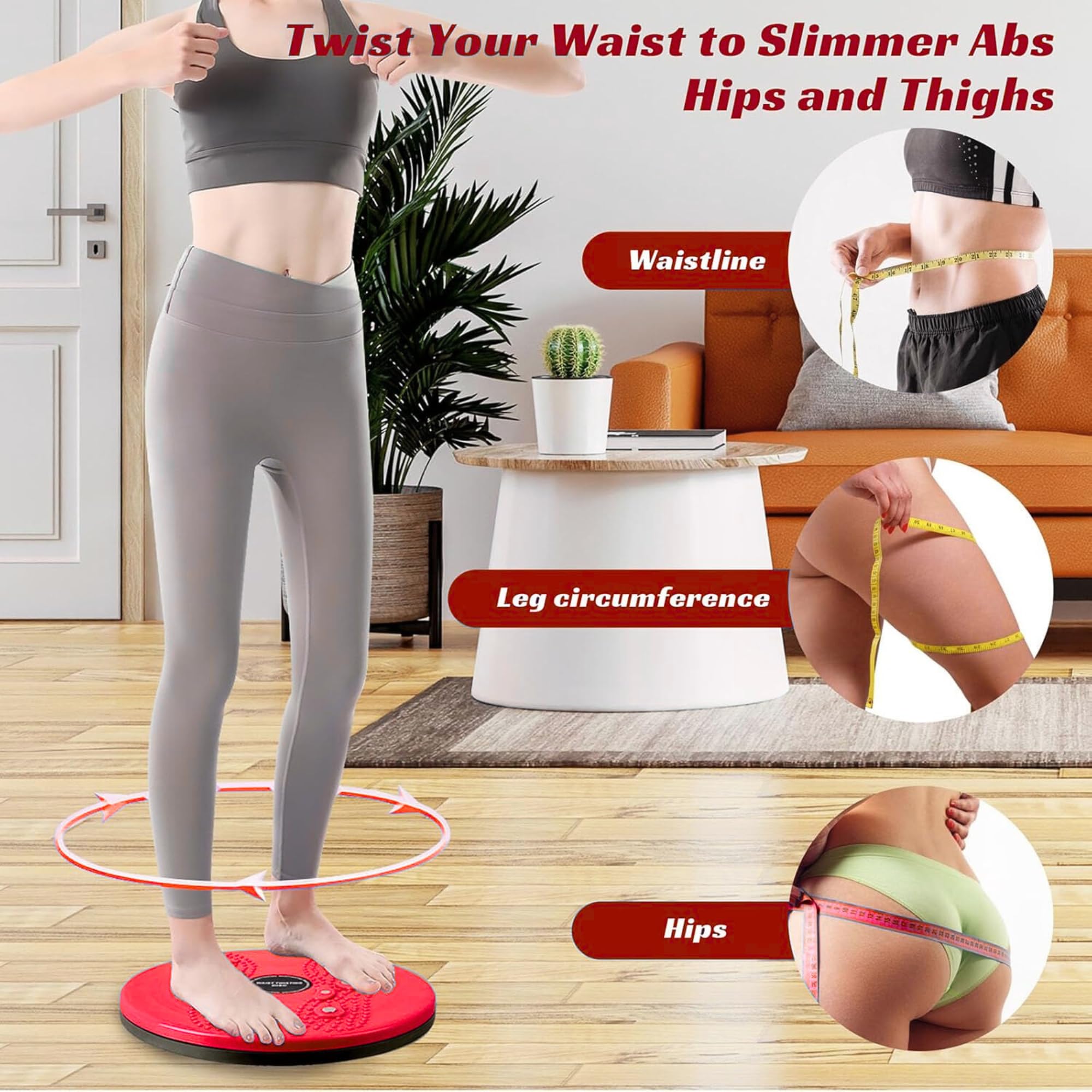 Shopeleven Tummy Twister | Abs Roller & Tummy Shaper for Women & Men | Abdominal ABS Exerciser Body Fat Burner Slimming Machine with Non-Slip Surface 3