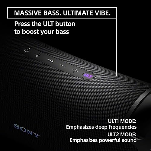 Miniatura 2 de Sony ULT Field 7 - Altavoz inalámbrico Bluetooth para fiestas, IP67 impermeable, graves potentes, batería de 30 horas, karaoke, mango cómodo y luces