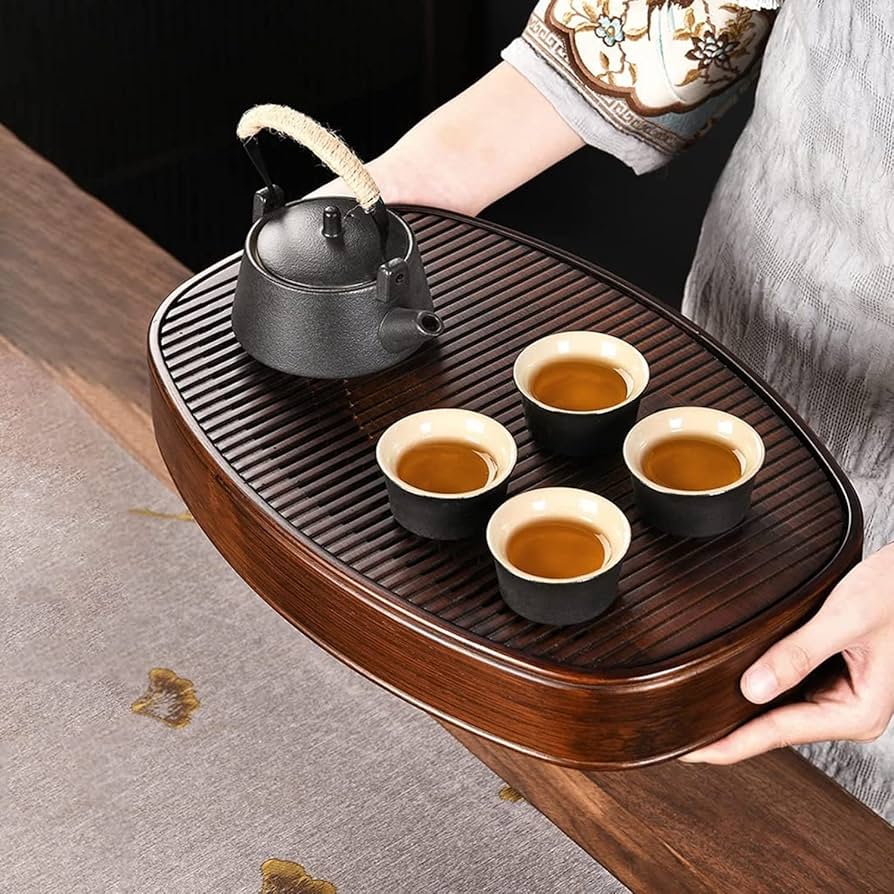 Amazon | 中国茶器 竹茶盤 中国茶盤 お茶 茶器 茶盆 茶台 竹製