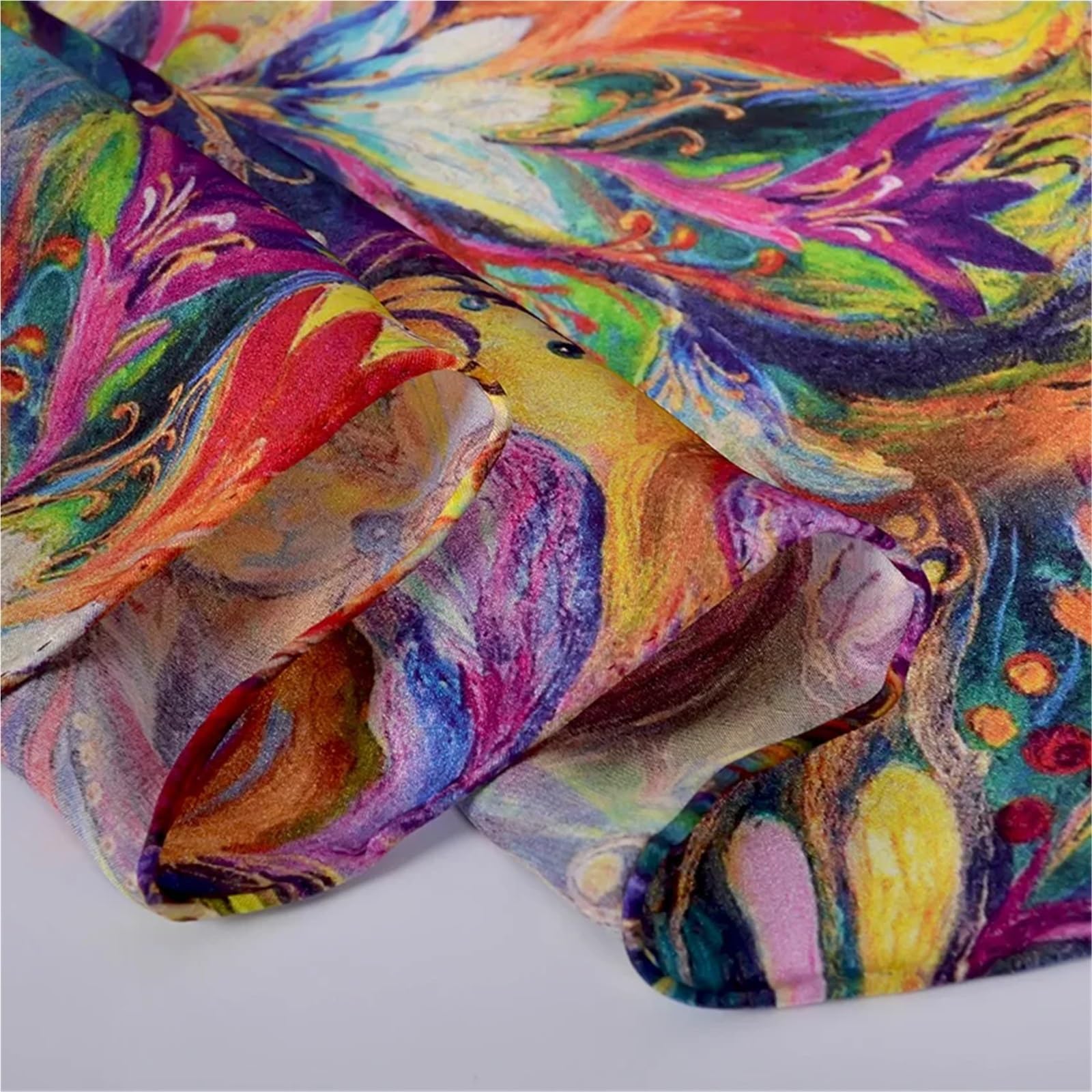 Pañuelo de seda pequeño 1PC Luxury Pure Silk Scarf Shawl Women Long Scarves Ladies Neck Foulard