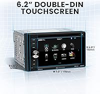 Vista 27 de BOSS Audio Systems BV9358B Sistema estéreo para automóvil, doble Din, pantalla táctil de 6.2 pulgadas, consola principal con audio/llamadas por
