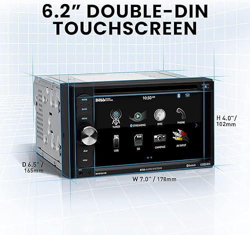 Miniatura 6 de BOSS Audio DVD estéreo para automóvil Bluetooth con cámara trasera Negro