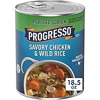 Vista 17 de Progresso Caldo de Maíz con Pollo, Sopa enlatada reducida en sodio, lata de 18.5 oz