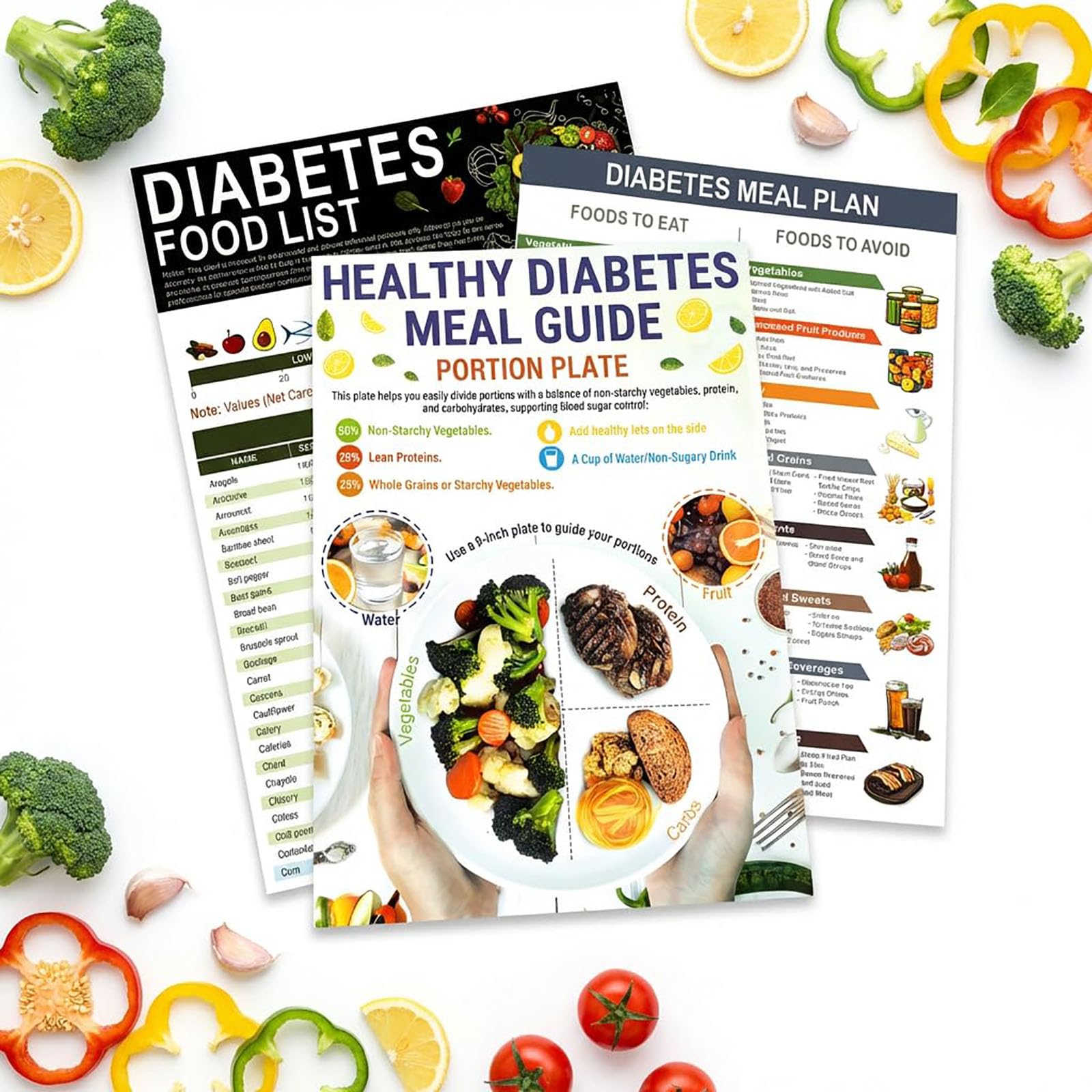 3PCS Daily Planner Set, Food Diary and Meal Chart for Vitamin and Nutrition Tracking-image-16