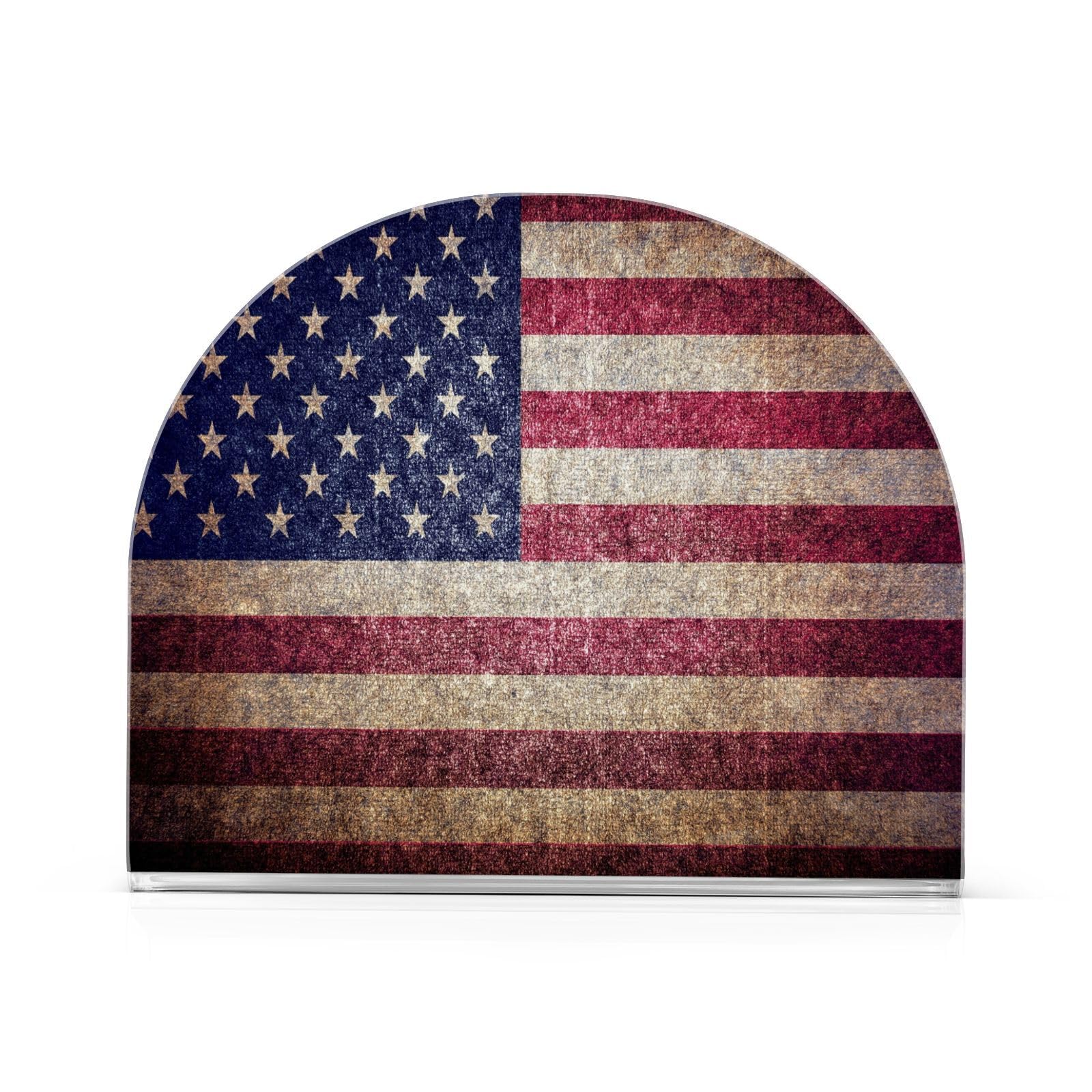 Serviettenhalter Mit Amerikanischer Flagge – Acryl-Serviettenspender Für Küche, Party Und Tischdeko