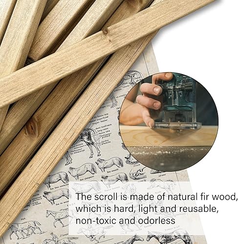 Miniatura 142 de XIAOAIKA Póster de botánica vintage con marco de madera, tabla de plantas venenosas antiguas, arte educativo botánico con especies peligrosas, 1