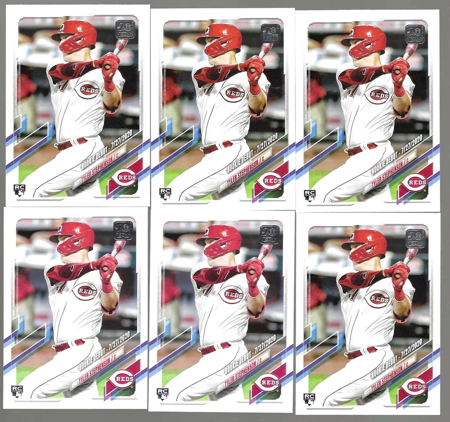 Tyler Stephenson Lot Of (24) 2021 Topps Update Series Base Rookie Debut Rc #us92 - Baseball Slabbed Rookie Cards