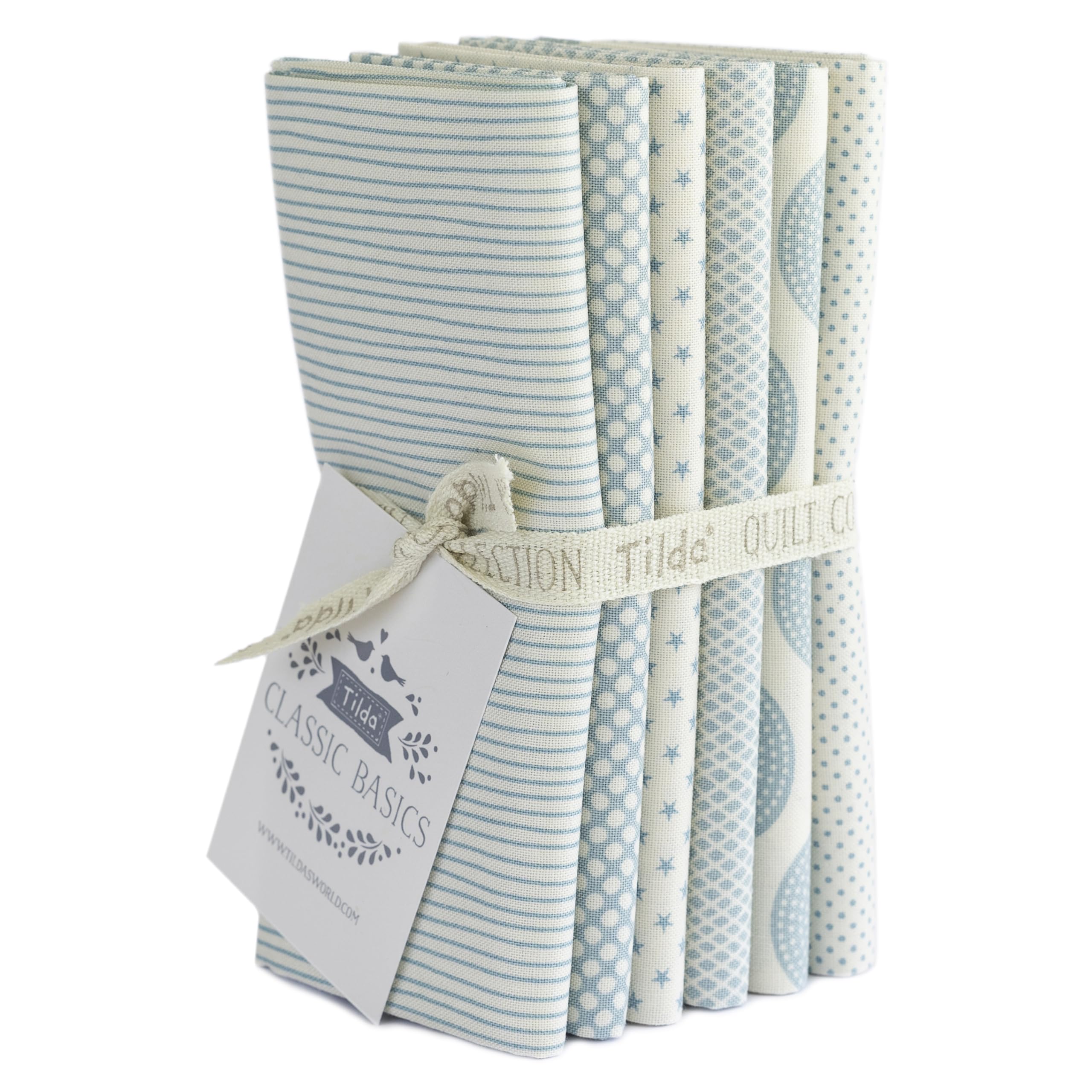 Basic Classics Fat Quarter Bundle by Lt. Blue/Aqua Tilda