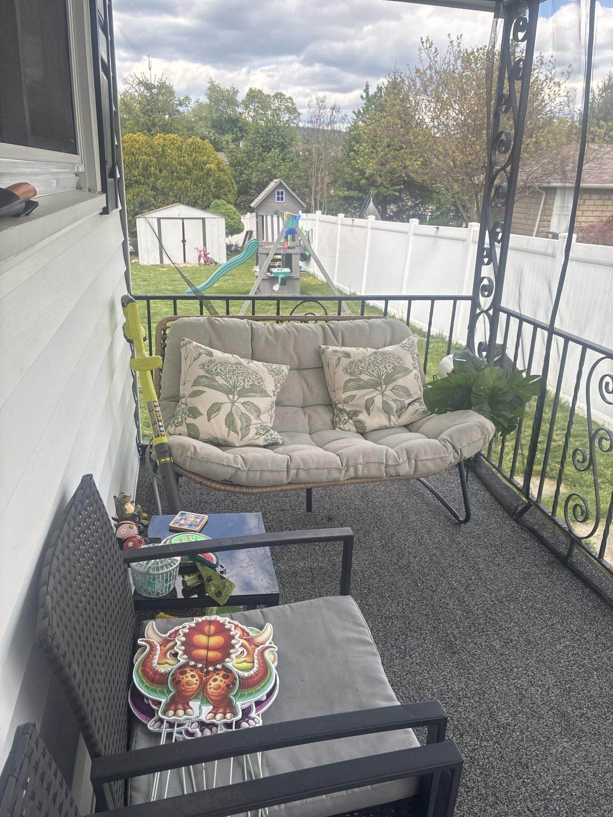 Bohemian Rattan Outdoor Loveseat photo review