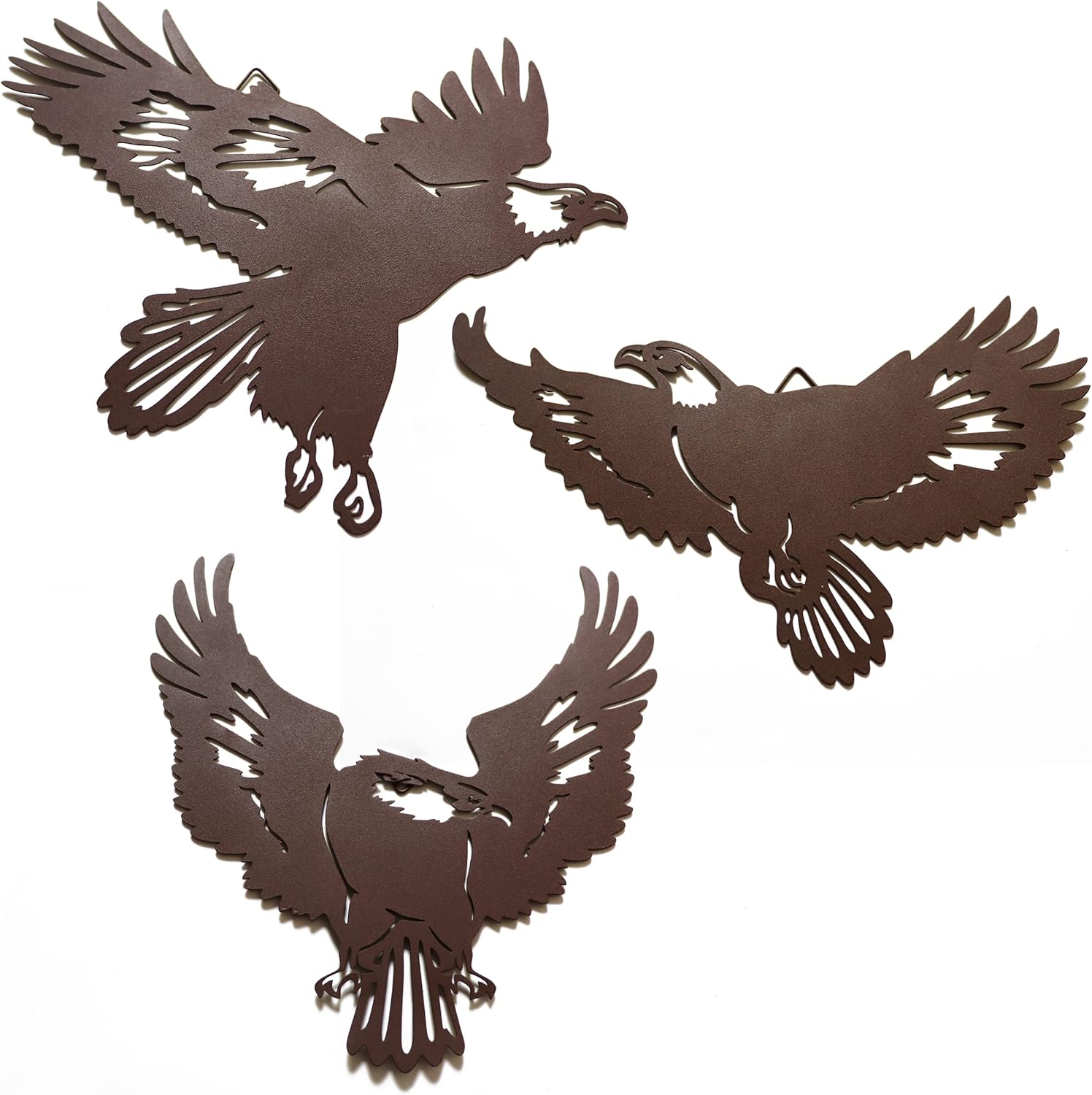 BVLFOOK Metal Eagle Wall Hanging Outdoor Eagle Wall Decor