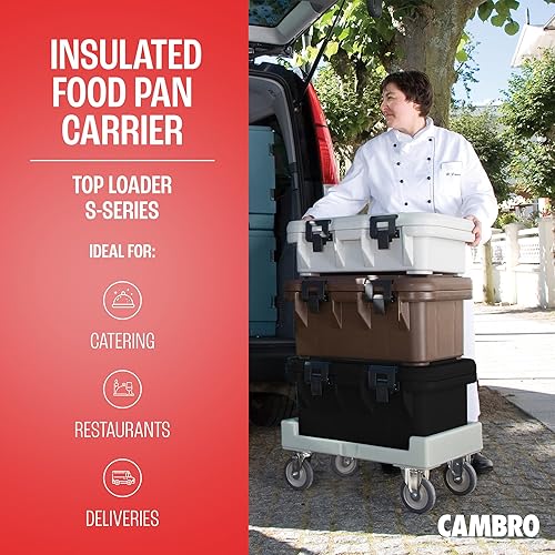 Miniatura 72 de Cambro Transportador aislado de bandeja de alimentos – Caja caliente de 6 pulgadas de profundidad y calentador de alimentos para catering