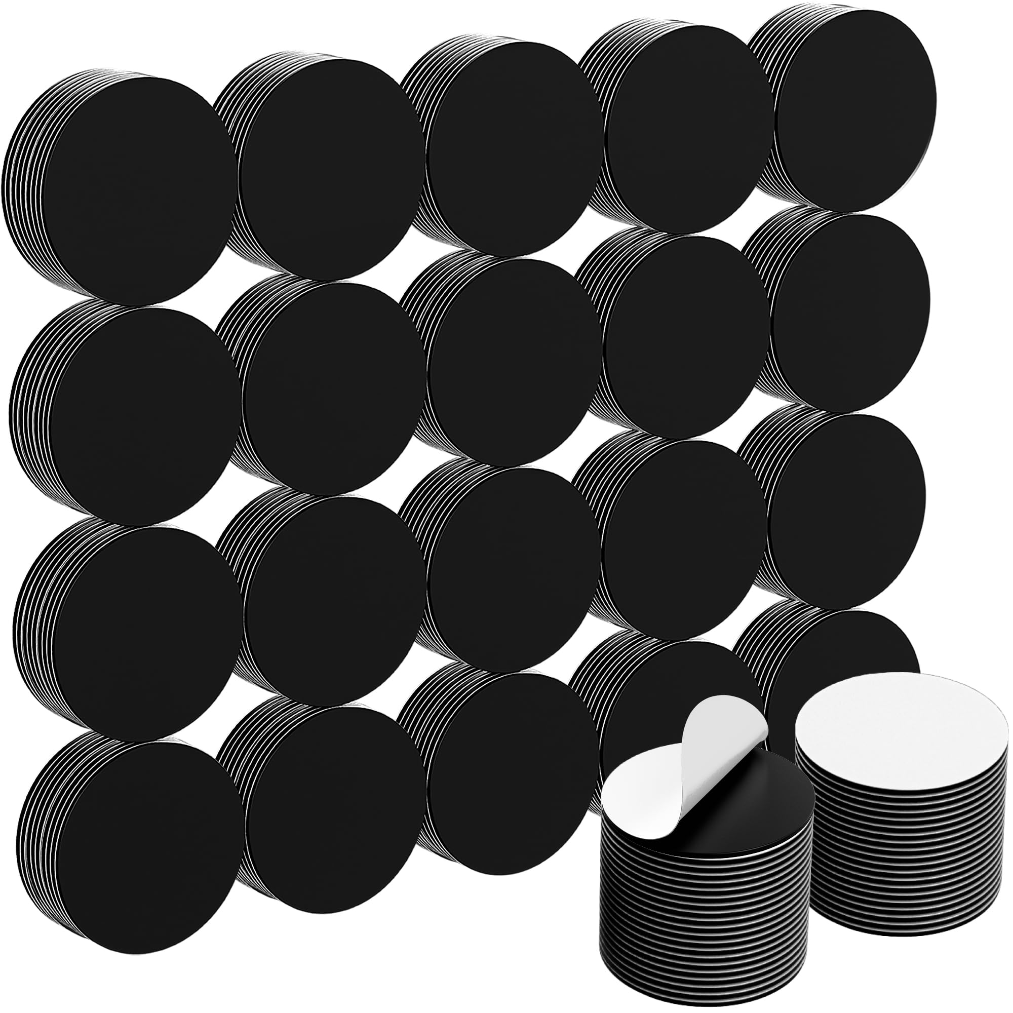 105 Pcs Round Magnets With Adhesive Backing, Magnetic Tape, Flexible Self Adhesive Magnets For Crafts, Magnetic Strips Small Sticky Magnetic Dots For Hanging & Organizing Light Objects - View #5