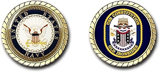 USS Constitution Old Ironsides Crest Challenge Coin
