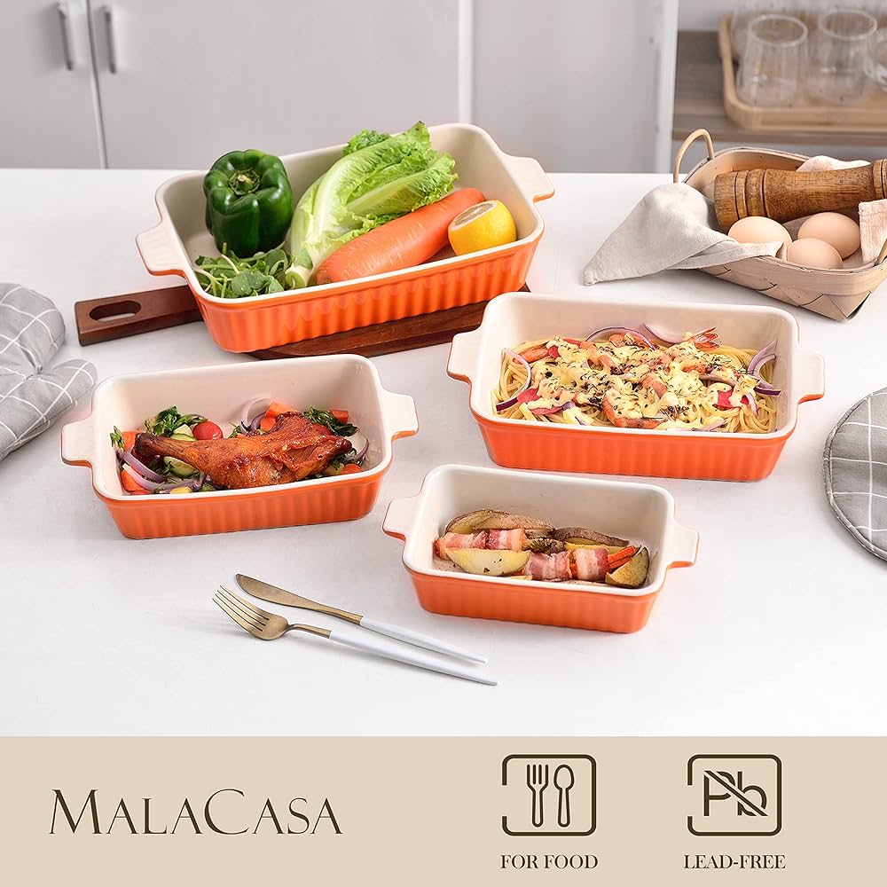 LOVECASA, Moule à Tarte, Plat à Four De Cuisson En Porcelaine, 1 Pièces De 27 Cm Ramequin Pour Muffin, Pâtisserie, Quiché, Pizza, - Maison