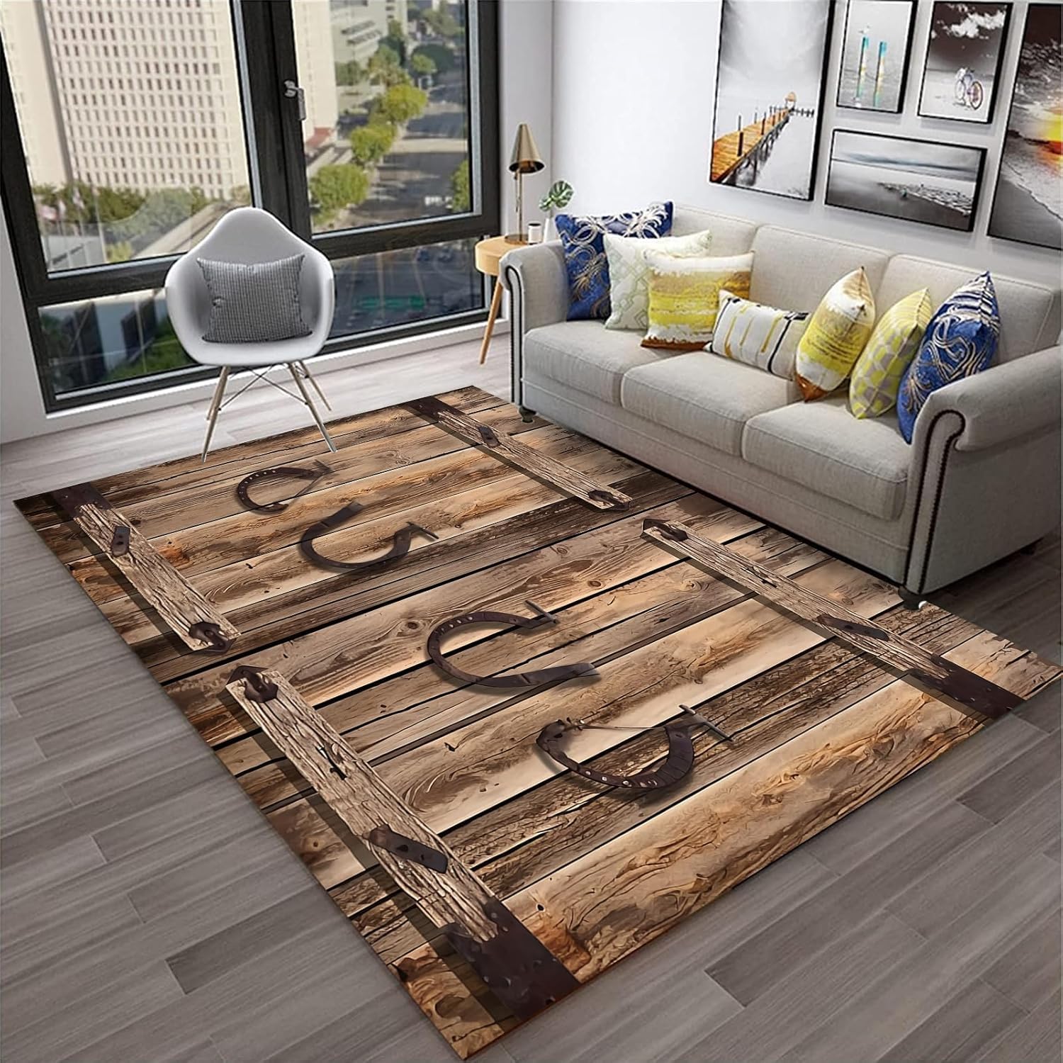 Tapis cadeau surprise couple flanelle bois 3D pour chambre de fille