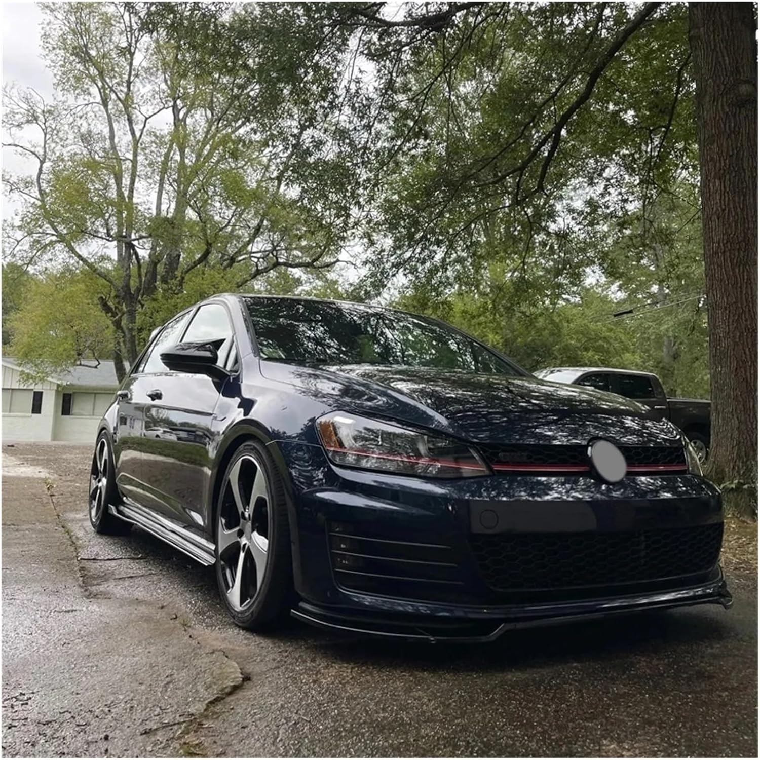 Side Skirts 190cm Side Skirt Cover Compatible for VW Golf MK7 MK7.5 R GTI R-Line 2013-2019 Appearance Upgrade and Modification Body Kits Tuning(Gloss Black)