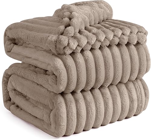 Miniatura 46 de Bedsure GentleSoft Twin Blanket for Couch - Cozy Soft Blankets for Women, Cute Small Fleece Throws for Girls, Light Grey, 60x80 Inches