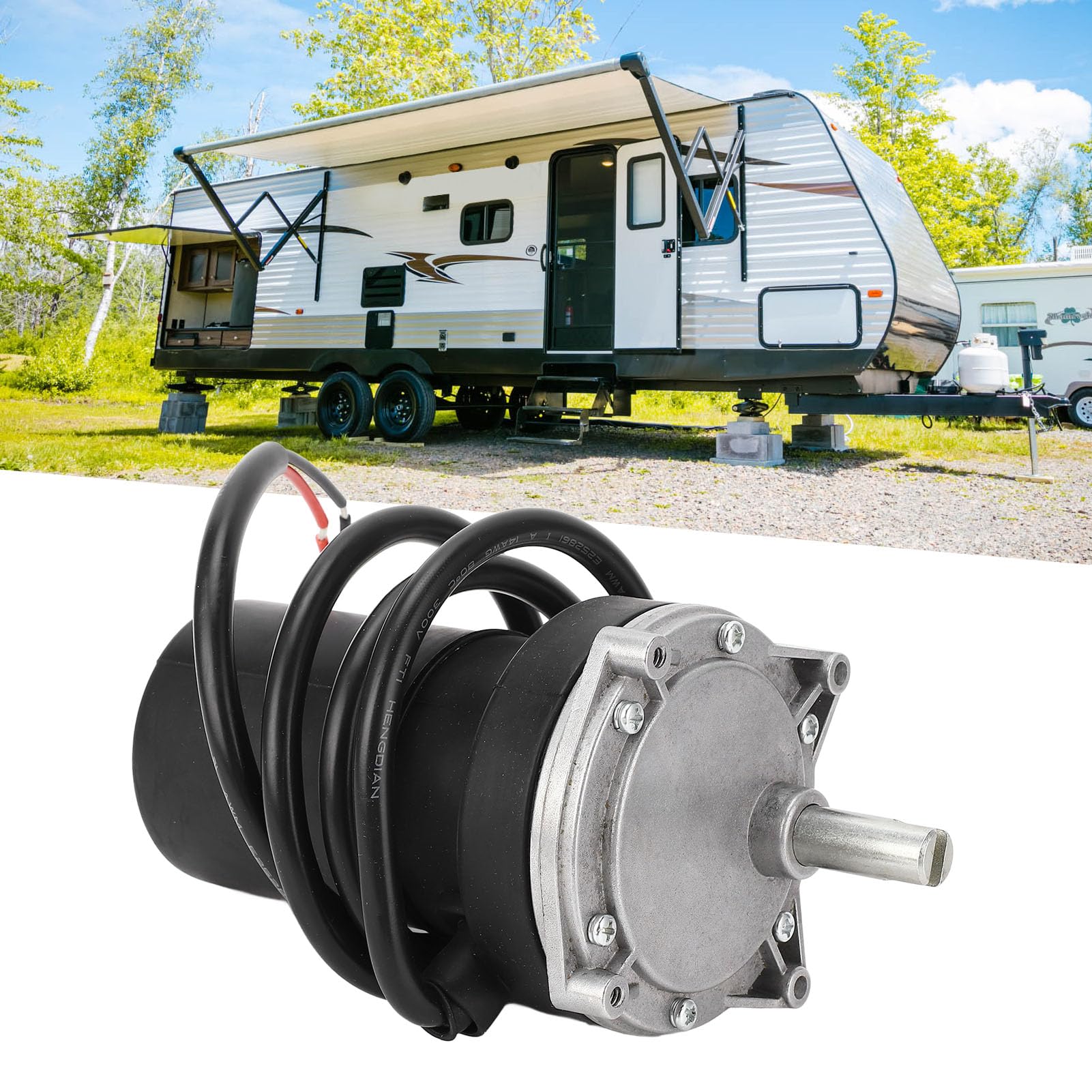 Moteur de Stabilisateur électrique RV K01285 C800 K01531A800 pour Jambe de Train d'atterrissage Arrière, Compatible avec Les Crics Stabilisateurs LC298707, 352338, 138445, 178562, 162307,