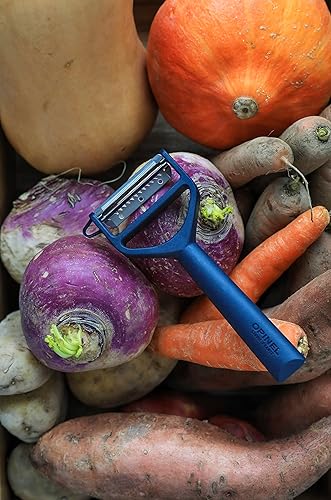 Miniatura 5 de Opinel Les Essentials+ No. 315 Pelador, resistente a la corrosión y apto para lavavajillas, fabricado en Francia (azul)