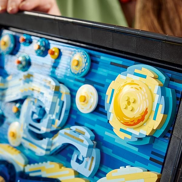 レゴ LEGO アイデア ゴッホ 「星月夜」 2316ピース おもちゃ 玩具 誕生日 お歳暮 プレゼント ブロック 母の日 父の日 男性 女性 油絵 絵画 芸術模型 アート コレクション インテリア オシャレ 21333 - 3