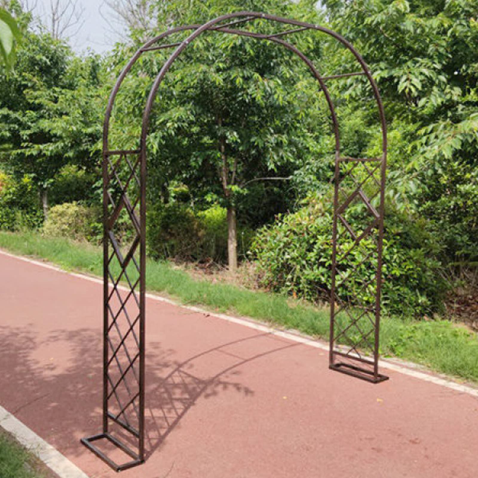 Pergola de jardin en bronze pour décoration de mariage extérieur