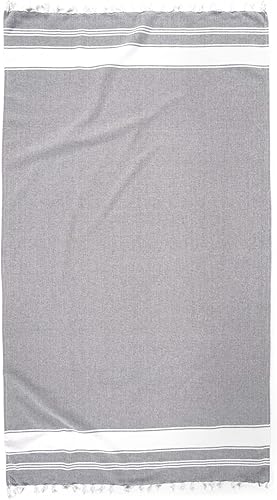 Vista 114 de LANE LINEN Juego de 6 toallas de playa turcas para mujer, tamaño grande, 39 x 71 pulgadas, prelavadas, no se encogen, no se encogen, sin arena