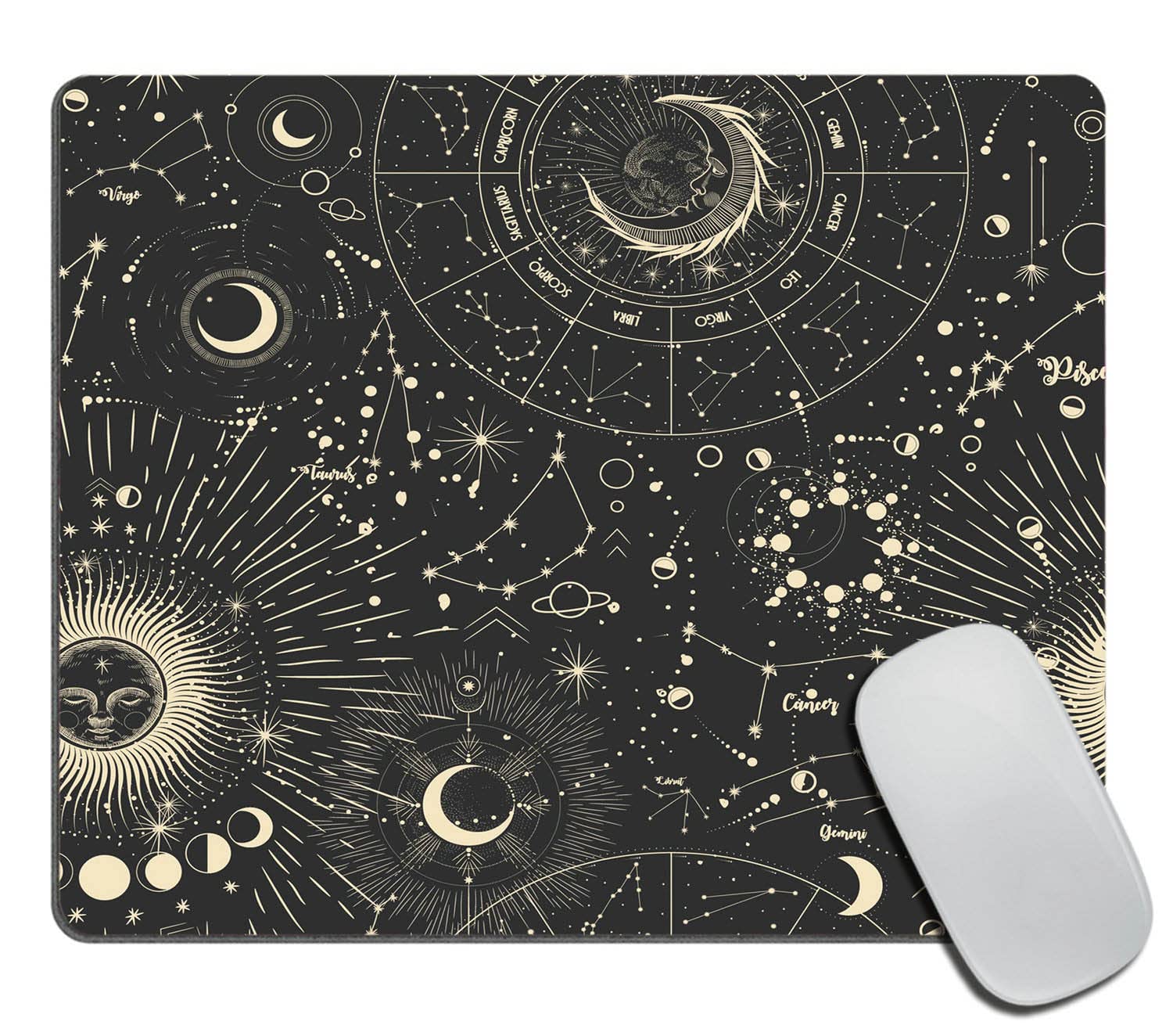 Koi Desk Pad Black And White, Japanese Fish Pond, Large Mousepad, Yin Yang Grey Gaming Deskmat RGB LED, XXL Extended Mouse Pad/desk Mat Xl - UK