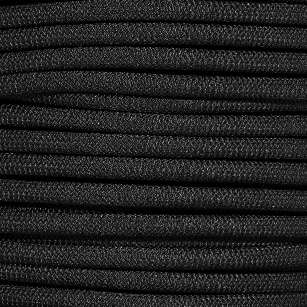 Paracord Planet Cordón de Choque de Tejido de Diamante Negro, Disponible en diámetros de 1/8, 3/16, 1/4, 3/8, 1/2 y 3/4 Pulgadas, Varias Longitudes