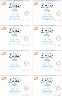 Baby Dove Bar Soap Rich Moisture 3.17 oz 8 bar More Gentle and Nourishing than Ordinary Baby Soap Bars Washes Away Bacteria