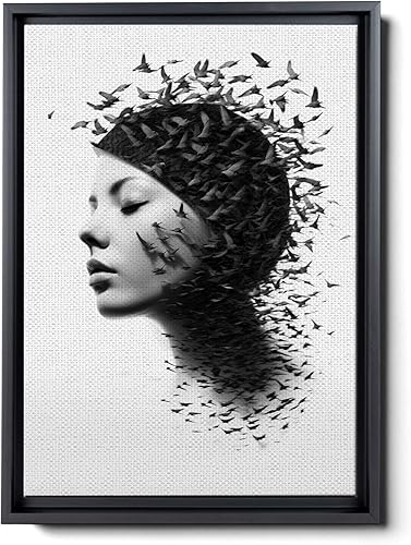 Forest Girl Print, Wall Art, Affiche, Nature Print, Gift for Her