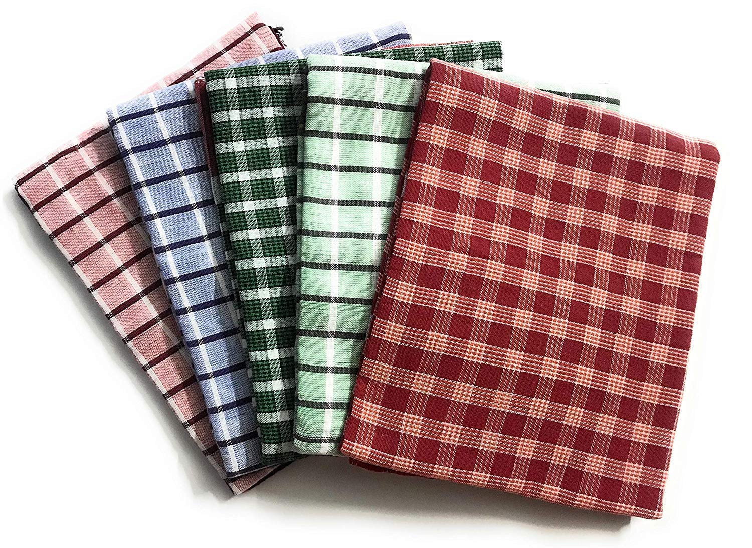 lafabriqueind Pure Cotton Gamcha/Towel for Men and women, Soft Cotton Bengali Traditional Gamcha, Large Size Light weight, quick dry (Pack of 2)-picture-31