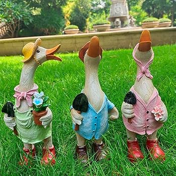 人形アヒル彫像ヨーロッパ置物インテリア工芸品美術品A2701