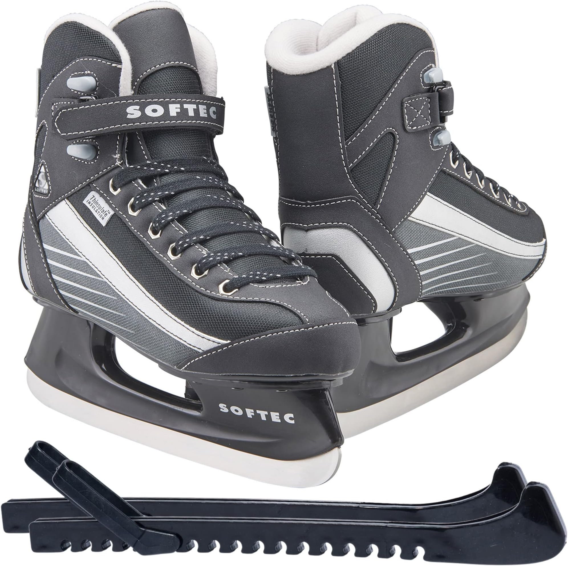 Jackson Ultima Softec Sport Women's and Men's Recreational Hockey Skates Bundle with Guardog Skate Guards