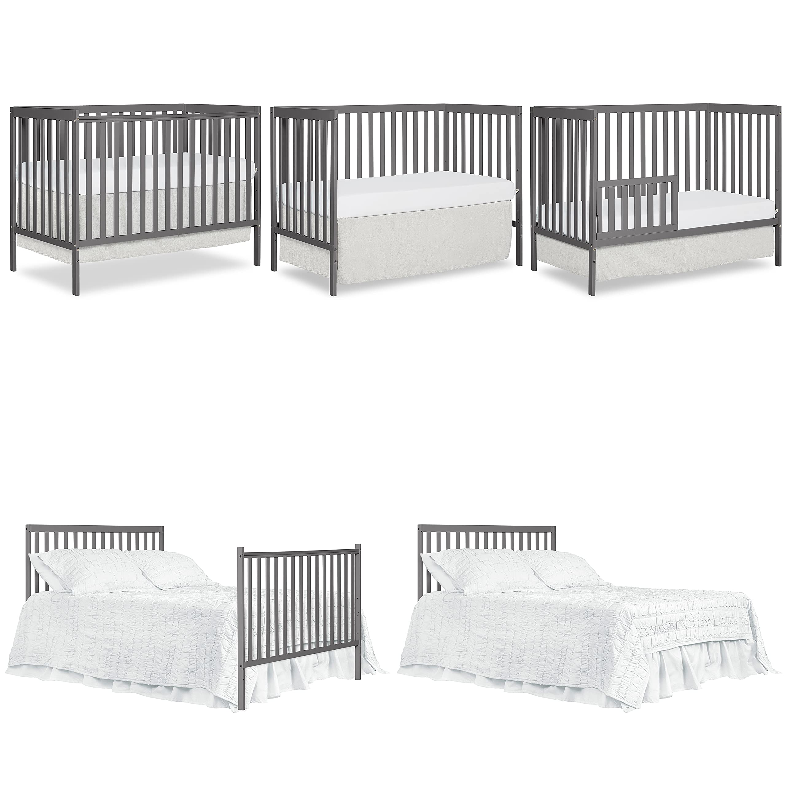 Dream On Me Nursery Essentials Bundle of Dream On Me Synergy 4 in 1 Convertible Crib, Dream On Me Arlo Changing-Table, with a Dream On Me Honeycomb Orthopedic Firm Fiber Standard Crib Mattress