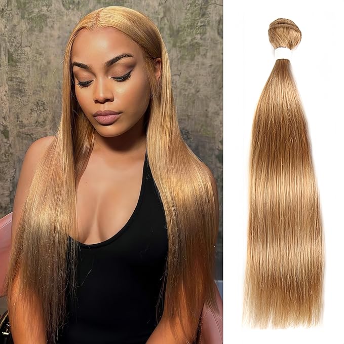 Amazon.com : Honey Blonde Human Hair Bundle 20 Inch Human Hair Long ...
