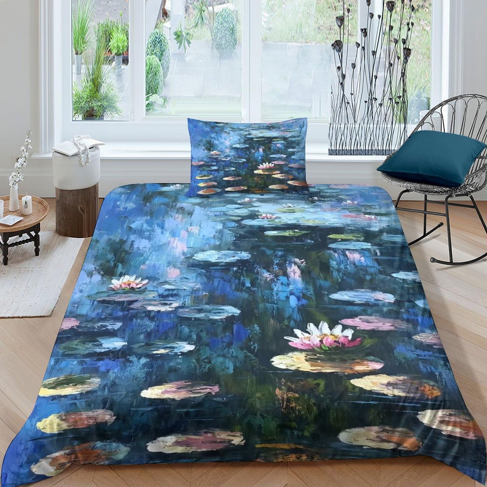 Ensemble de literie en fibre de polyester Present avec impression 3D durable