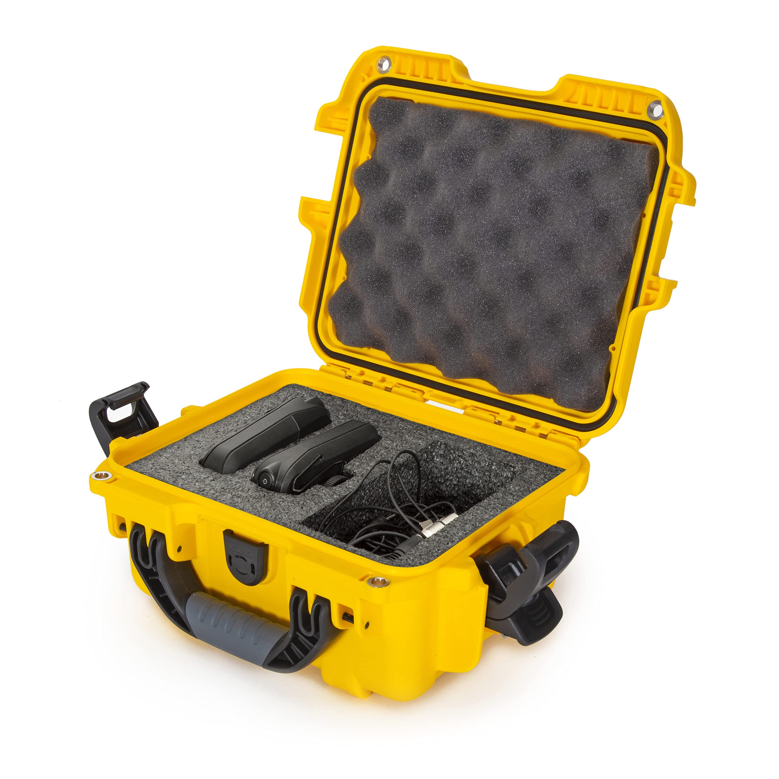 Nanuk 905 wasserdichter Hartschalenkoffer mit Schaumstoffeinlage für RodeLink Wireless Kit - Gelb