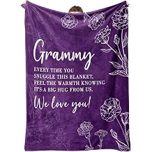 GiltGlimmer Grammy Gifts for Grandma, Gifts for Grammy, Grammy Birthday Gift from Grandkids, to My Grammy Grandma Throw Blanket 50" x 60", Purple