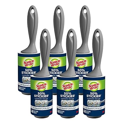 Scotch-Brite Stickier Lint Roller, (6 Count)