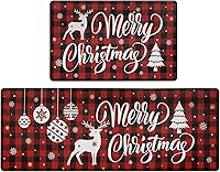 Vista 10 de Bsmathom Anti Fatigue Kitchen Rug Set of 2, Cushioned Non Slip Kitchen Rugs and Mats, Pumpkin Kitchen Mats for Floor Set, Waterproof Runner Rug