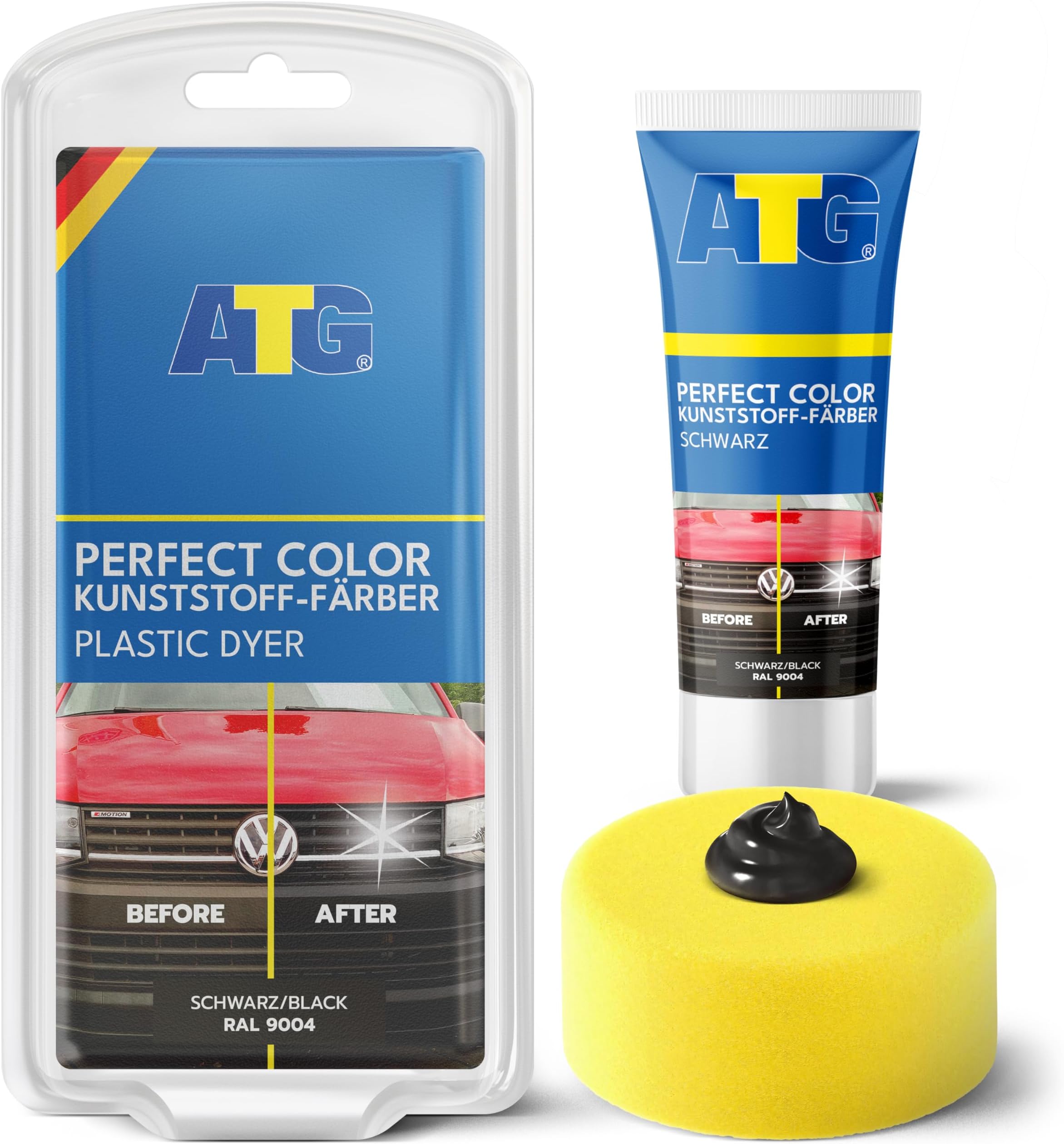 Back to Black Trim Restorer & Plastic Dye – Car Trim & Bumper Restorer for Faded Plastic – Black Plastic Dye for Cars, Dash & Trim – 70 g