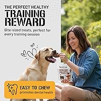 Vista 3 de Dog Chits Filetes de pulmón de bisonte para perros, totalmente naturales, con alto contenido de proteínas y un solo ingrediente, golosinas