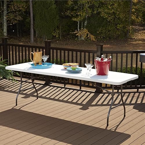 Miniatura 2 de ROOMAN Small Folding Table Centerfold Folding Table, Patio Furniture, Portable Plastic Indoor Outdoor Picnic Party Dining Camping Tables