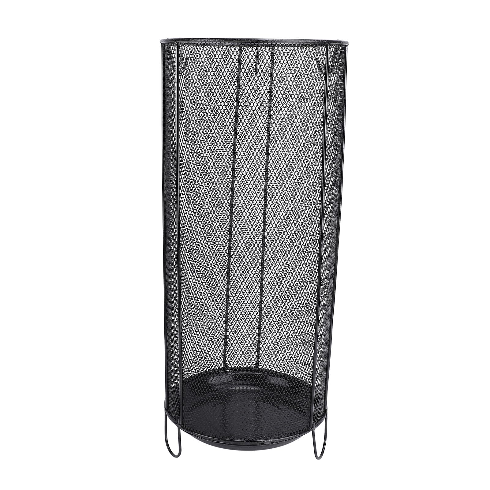 Porte-parapluie rond métallique pour rangement efficace d'entrée